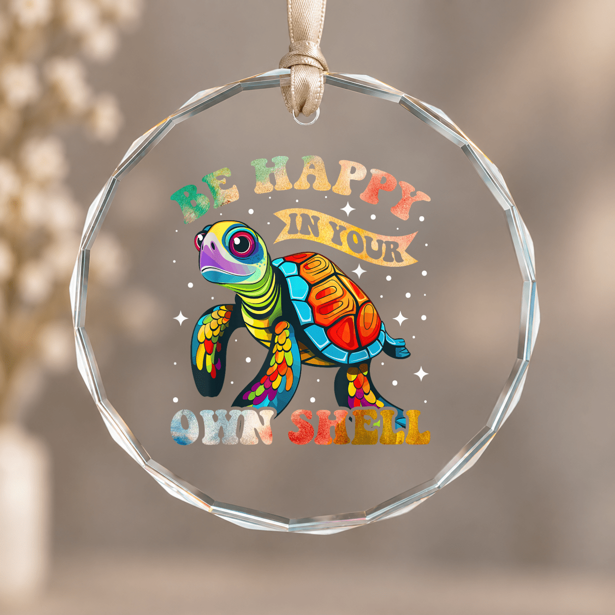 Be Happy in Your Own Shell Autism Turtle Theme Ornament, Hanging Decor ...