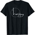 thumbnail image 1 of Be Happy - lettering T-Shirt, 1 of 3