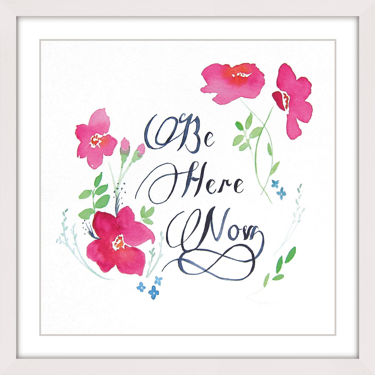 "Be Here Now" Framed Painting Print
