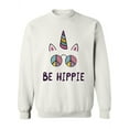 thumbnail image 1 of Be Hippie. Sweatshirt Women - Women Sweatshirt, White, Medium, 1 of 4