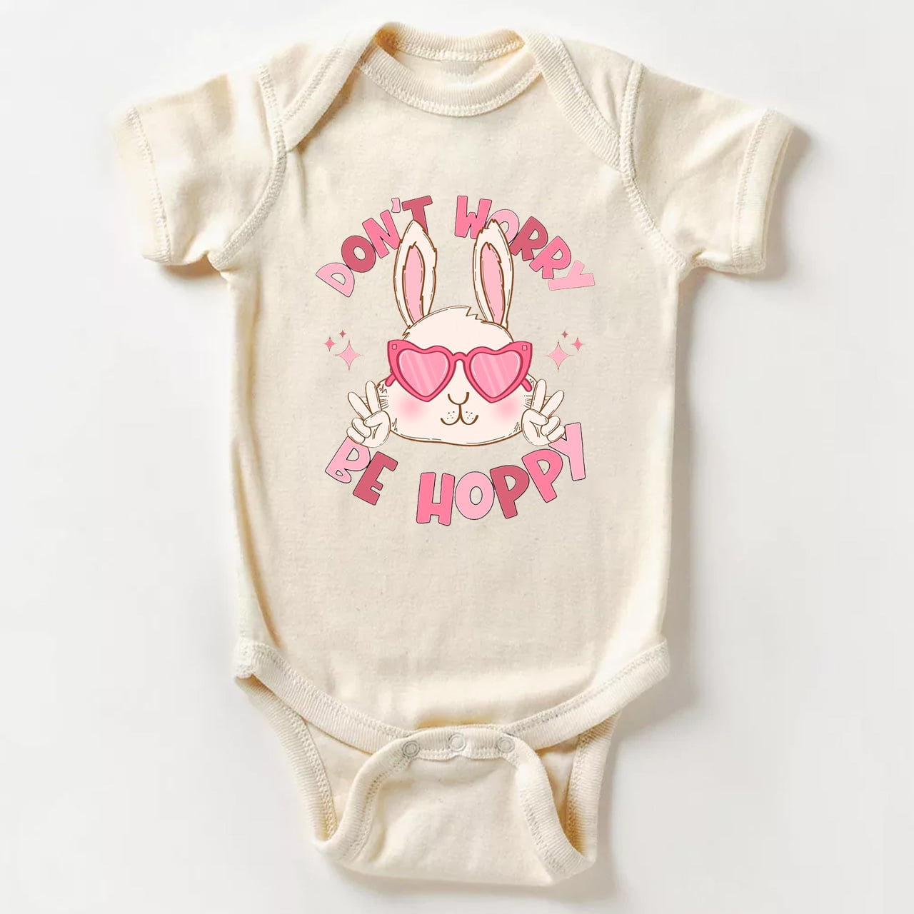 Baby Embroidered Bunny Bodysuit with Headband