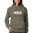thumbnail image 1 of Be In Love With Your Life Hoodie Women -Image by Shutterstock, Female Small, 1 of 4