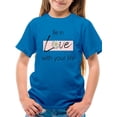 thumbnail image 1 of Be In Love With Your Life T-Shirt Juniors -Image by Shutterstock,  Large, 1 of 4