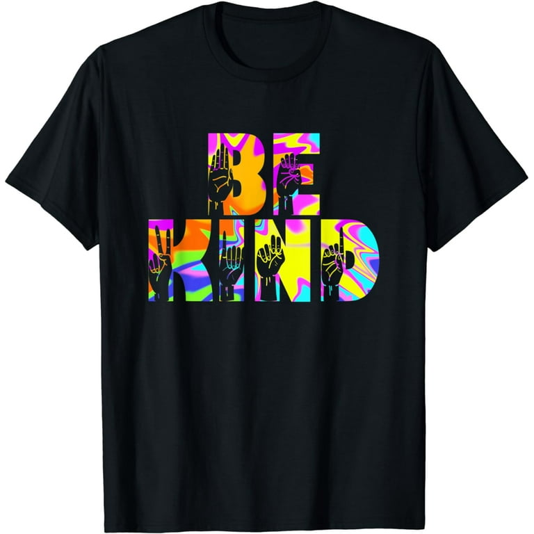 Be Kind Asl Sign Language T-Shirt Vintage Style Be Kind Asl Sign Language T-Shirt Vintage Style