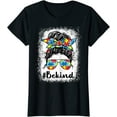 thumbnail image 1 of Be Kind Autism Awareness Messy Bun Girl Tees T-Shirt, 1 of 3