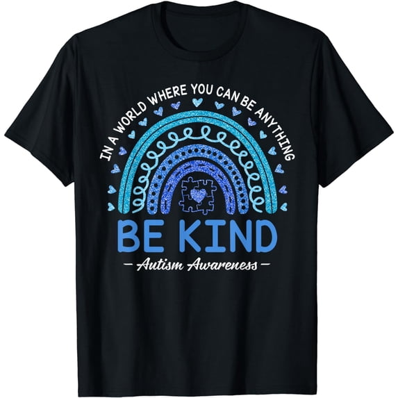 Be Kind Autism Awareness Month 2024 Rainbow Choose Kindness T-Shirt