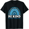 thumbnail image 1 of Be Kind Autism Awareness Month Puzzle Piece Leopard Rainbow T-Shirt, 1 of 3