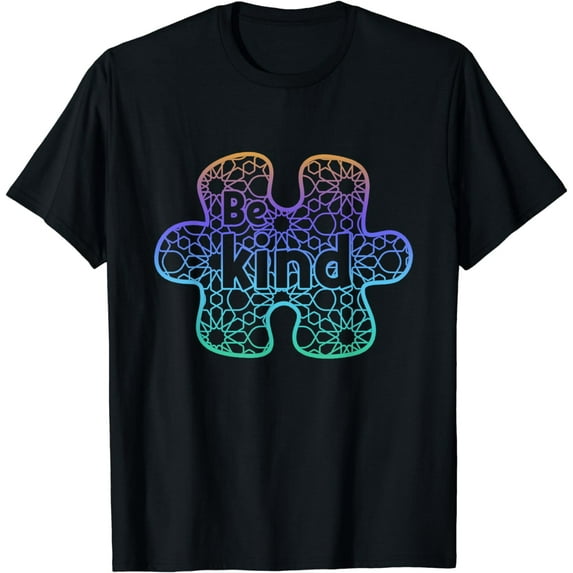 Be Kind Autism Awareness Tolerance Puzzle Awareness Asperger T-Shirt