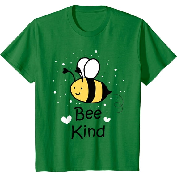 Be Kind Bumble Bee Cute Inspirational Softstyle T-Shirt,Irish Green Color,Size L