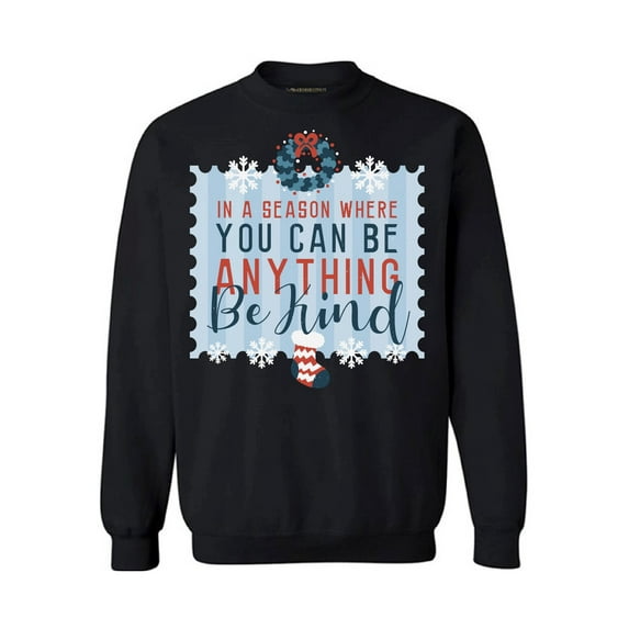 Be Kind Christmas Sweater for Men Women Merry Xmas Happy New Year Season Sweatshirt