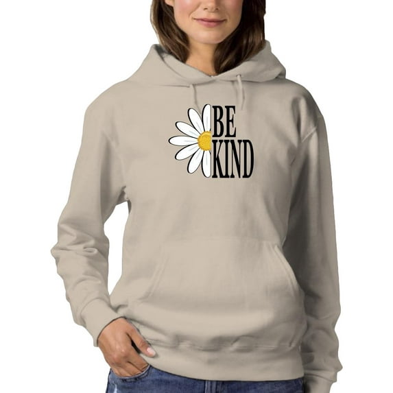 Be Kind Daisy Hoodie Women -Image by Shutterstock, Female Large