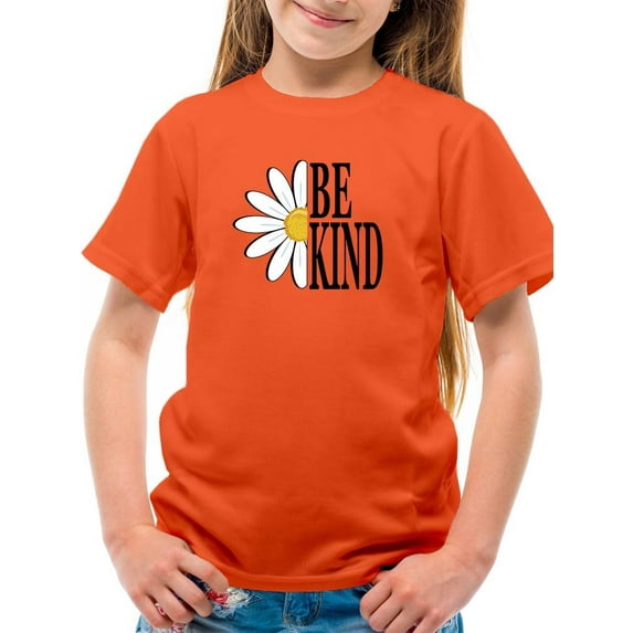 Be Kind Daisy T-Shirt Juniors -Image by Shutterstock, Large