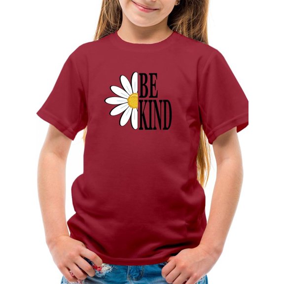 Be Kind Daisy T-Shirt Juniors -Image by Shutterstock, Small