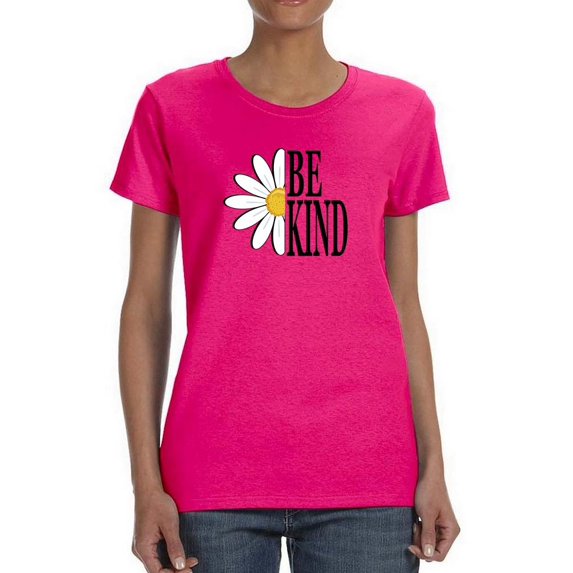 Be Kind Daisy T-Shirt Women -Image by Shutterstock, Female Medium