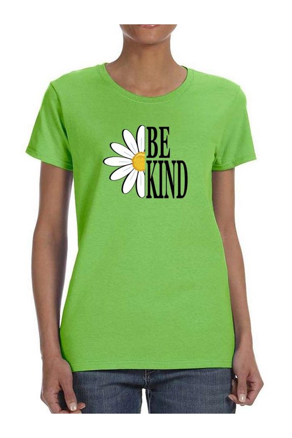 Be Kind Daisy T-Shirt Women -Image by Shutterstock, Female Medium