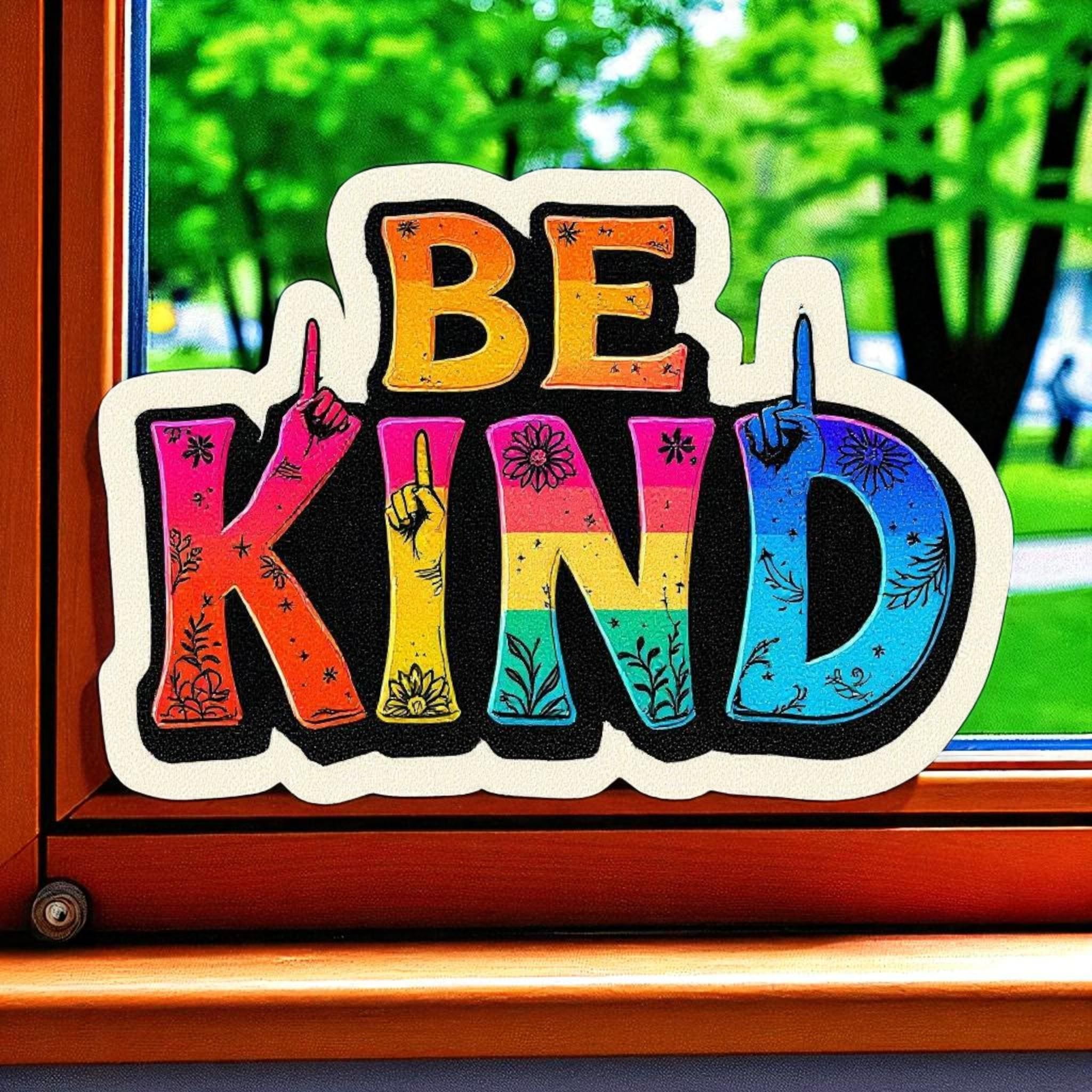 Be Kind Decal Equality Inclusion Diversity Love Car Bumper Sticker ...