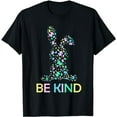 thumbnail image 1 of Be Kind Easter Rabbit Autism Awareness Puzzle Piece Bunny T-Shirt, 1 of 5