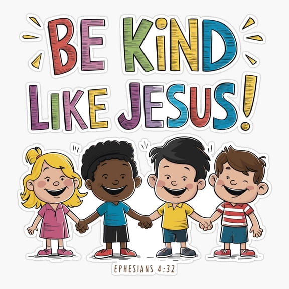 Be Kind Ephesians Hands Sticker