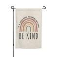 thumbnail image 1 of Be Kind Garden Flag Vertical Double Sided Rainbow LGBT Community Gay Pride Equality Lesbian Transgender Bisexual Yard Decor, 1 of 6