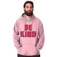 thumbnail image 1 of Be Kind Happy Peace Love Inspiring Hoodie Sweatshirt Women Men Brisco Brands 3X, 1 of 6