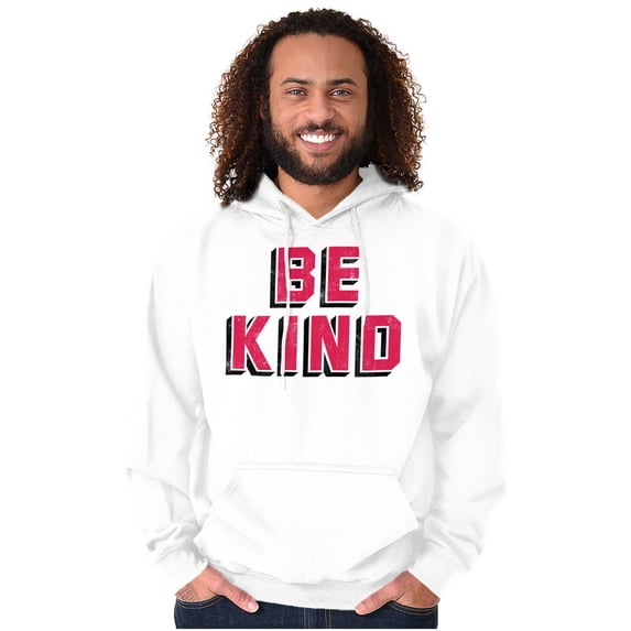 Be Kind Happy Peace Love Inspiring Hoodie Sweatshirt Women Men Brisco Brands L