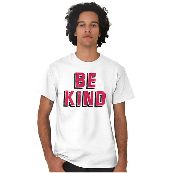 Be Kind Happy Peace Love Inspiring Men's Graphic T Shirt Tees Brisco Brands X