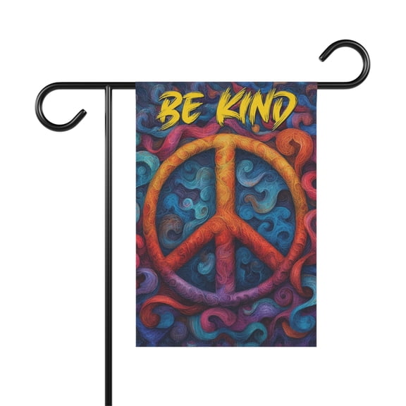 Be Kind Hippie Flag, Hippie Garden Flag, Unique Hippie Flag ID-0229-JRH3