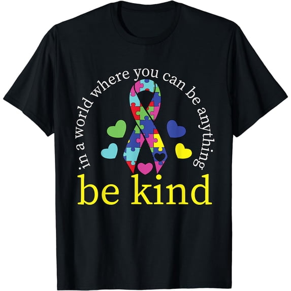 Be Kind Kindness Puzzle Love Autistic Kids Autism Awareness T-Shirt