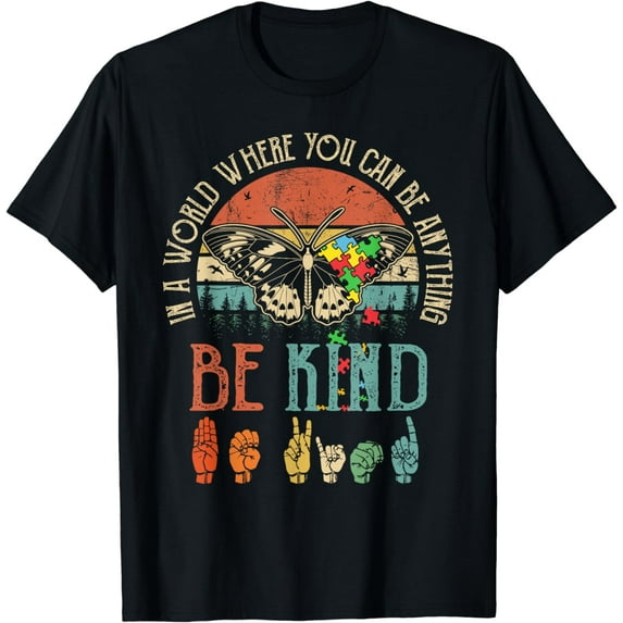 Be Kind Kindness Shirt For Women Autism Awareness T-Shirt