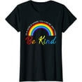 thumbnail image 1 of Be Kind LGBT Pride Rainbow Short Seelve T-Shirt, 1 of 3