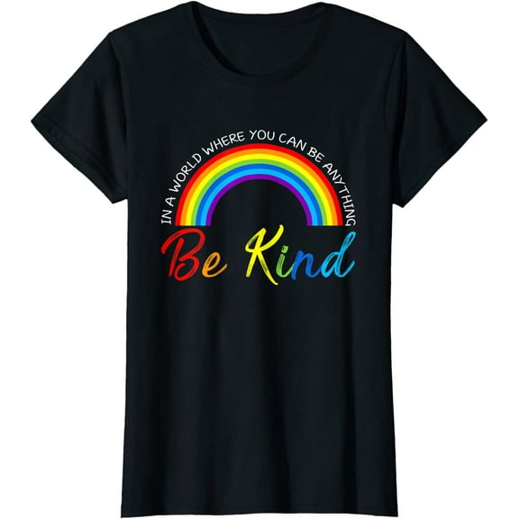 Be Kind LGBT Pride Rainbow Short Seelve T-Shirt