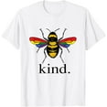 thumbnail image 1 of Be Kind LGBTQ Ally Gay Rights Cute Pride Month Bee Kindness T-Shirt Shirts, 1 of 4