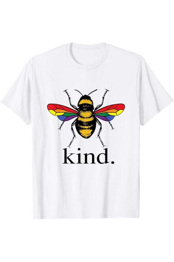 Be Kind LGBTQ Ally Gay Rights Cute Pride Month Bee Kindness T-Shirt Shirts