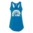 thumbnail image 1 of Be Kind Ladies Racerback Tank Top-Turquoise-large, 1 of 4