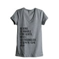thumbnail image 1 of Be Kind Languages Women's Fashion Relaxed V-Neck T-Shirt Tee Heather Grey Medium, 1 of 3