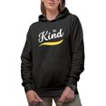 thumbnail image 1 of Be Kind, Motivational Kindness Quote, Black Pullover Hoodie, Small, 1 of 1