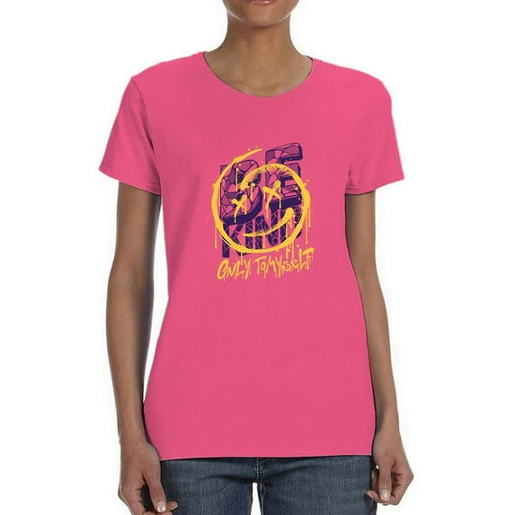 Be Kind Only Myself Spray Shaped T-Shirt Women -Image by Shutterstock, Female Small