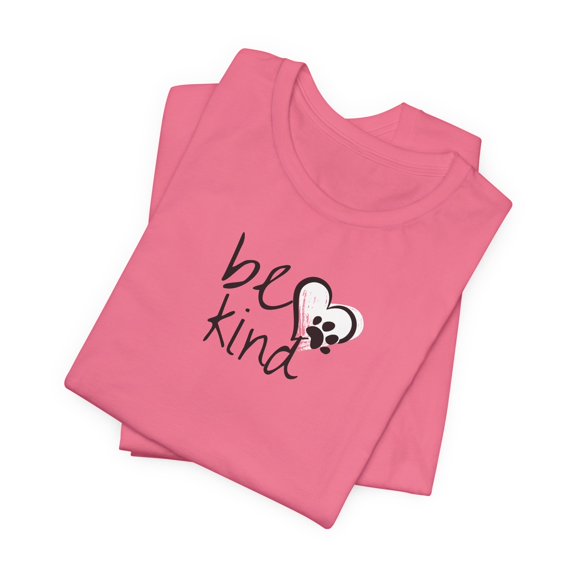 Be Kind Paw Graphic Unisex Jersey Short Sleeve T-shirt