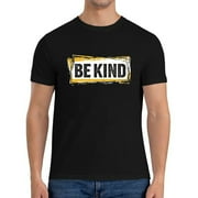 Be Kind Positive Inspirational Kindness Galaxy Space Retro Mens T Shirt Black Small