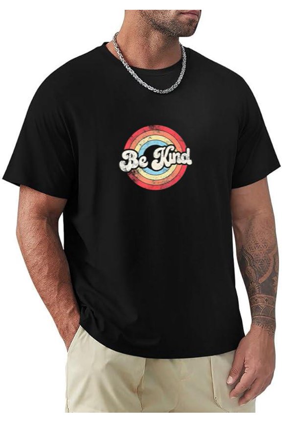 Be Kind Positive Inspirational Motivational Uplifting Quote T-shirt, for men & women, up to size 5XL.
