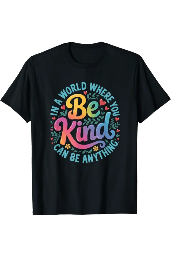 Be Kind Positive Quote Floral Men Women Kids Choose Kindness T-Shirt, Unisex T-Shirt