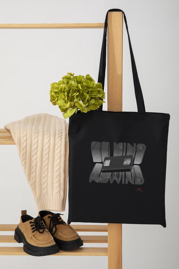 Be Kind Rewind Retro VHS Vintage 90s Aesthetic Print Unisex Tote Bag D390150