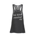 thumbnail image 1 of Be Kind Rewind Women's Fashion Sleeveless Flowy Racerback Tank Top Charcoal Grey Small, 1 of 5