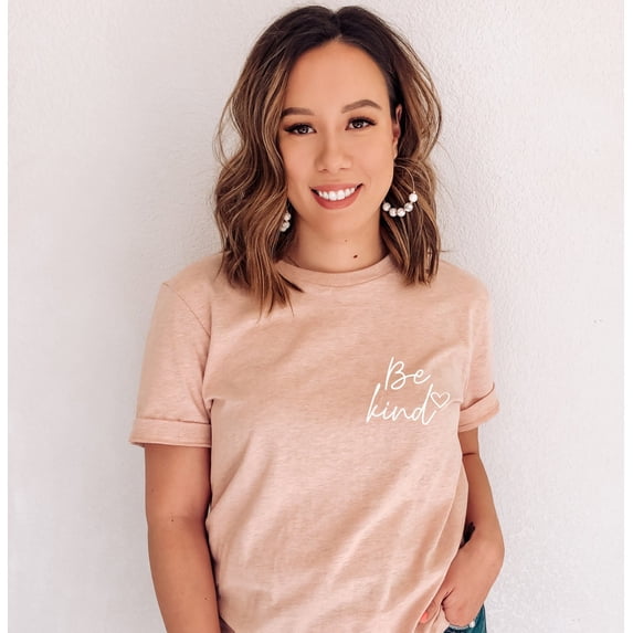 Be Kind ShirtInspirational Graphic Tee, Women's Pocket Design All Size S-5Xl