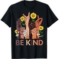 thumbnail image 1 of Be Kind Sign Language Hand Anti-Bullying Unity Day Sunflower T-Shirt for Positive Messaging, 1 of 5