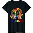 thumbnail image 1 of Be Kind Sign Language Hand Talking LGBTQ+ Les Pride ASL Gift T-Shirt, 1 of 3