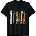 thumbnail image 1 of Be Kind Sign Language Hand Talking Teachers Interpreter T-Shirt, 1 of 3
