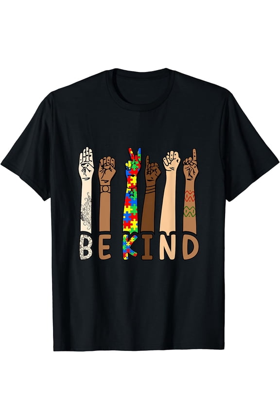Be Kind Sign Language Hand Talking Teachers Interpreter T-Shirt