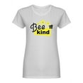 thumbnail image 1 of Be Kind Slogan Shaped T-Shirt Women -Image by Shutterstock, Female x-Large, 1 of 2