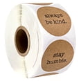 thumbnail image 1 of Be Kind Stickers - Multiple Message / 1.5" Kraft Stickers For All Occasion Use / 500 Motivational Stickers, 1 of 6